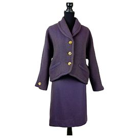 Céline Old Celine oversized purple suit Dark purple