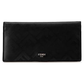 Fendi-Fendi Shadow Long Wallet 7M0355-Black,Red