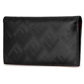 Fendi-Fendi Shadow Long Wallet 7M0355-Black,Red