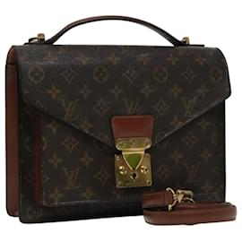Louis Vuitton-LOUIS VUITTON Monogram Monceau 28 Hand Bag 2way M51185 LV Auth 93166-Monogram