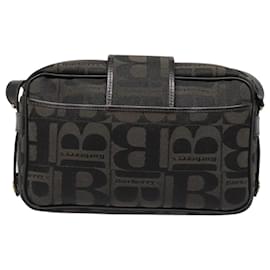 Autre Marque-Burberrys Shoulder Bag Canvas Gold Black Auth bs18589-Black,Golden