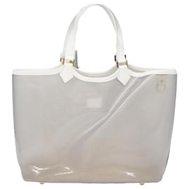Louis Vuitton-LOUIS VUITTON Epi Plage Lagoon Bay Tote Bag White Clear M92151 LV Auth 89870-White,Other