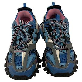 Baskets Balenciaga Track bleu cuir taille 40 Bleu