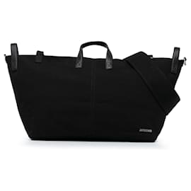 Jacquemus-Black Jacquemus Canvas Le Sac a Linge Travel Bag-Black