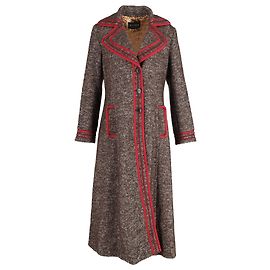 Cappotto lungo foderato Etro in cotone marrone Marrone