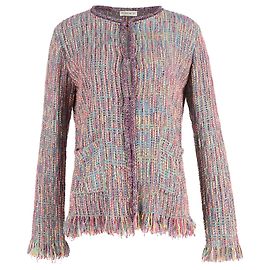 Etro Tweed Jacket in Multicolor Wool Multiple colors