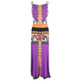Abito maxi senza maniche stampato Etro in poliestere multicolore Altro