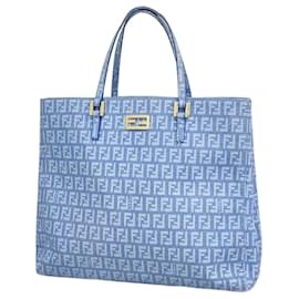 Fendi-Fendi Zucchino Blue Tote Bag-Blue