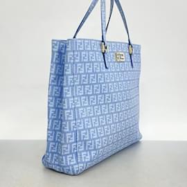 Fendi-Fendi Zucchino Blue Tote Bag-Blue