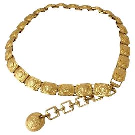 Cinturón de cadena Medusa raro de Gianni Versace Dorado