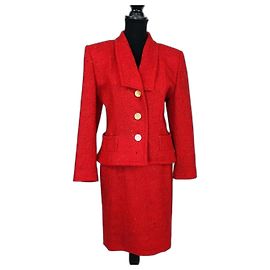 Tailleur rosso Givenchy vintage Rosso