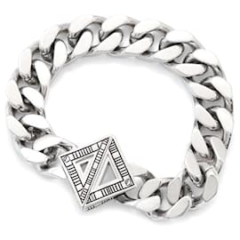 Christian Dior-Christian Dior Silver Charm Bracelet with Diamond-Silvery