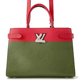 Louis Vuitton-Louis Vuitton Epi Twist Tote Handbag-Red