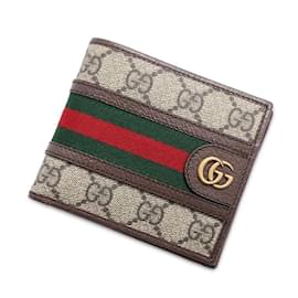 Gucci-Gucci Ophidia Bi-fold Wallet-Brown,Red,Green