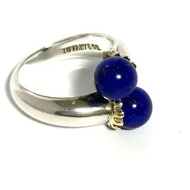 Tiffany & Co Tiffany Women's Silver Gold Lapis Lazuli Combination Ring Other