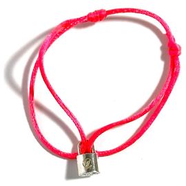 Pulseira charm para mulheres Louis Vuitton Lockit Rosa