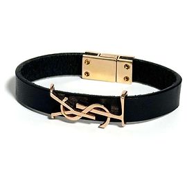Bracciale charm da donna Yves Saint Laurent Nero D'oro