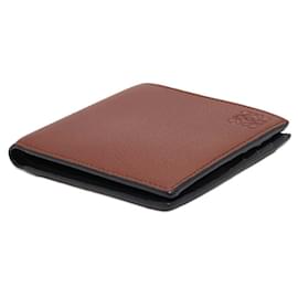 Loewe-Loewe Bi-fold Wallet in Brown Calfskin-Brown