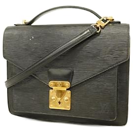 Louis Vuitton-Louis Vuitton Epi Monceau Shoulder Bag-Black