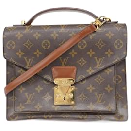Louis Vuitton-Louis Vuitton Monogram Monceau 28 Handbag-Brown