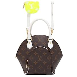 Louis Vuitton-Louis Vuitton Monogram LV Match Ellipse BB Handbag-Brown,White,Yellow