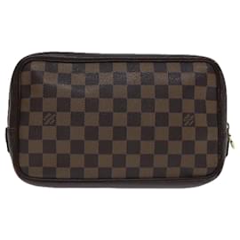 Louis Vuitton-LOUIS VUITTON Damier Ebene Trousse Toilette25 Clutch Bag N47624 LV Auth 93707-Other