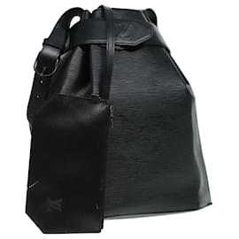 Louis Vuitton-LOUIS VUITTON Epi Sac Depaule GM Shoulder Bag Black M80155 LV Auth 93191-Black