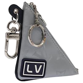 Louis Vuitton-LOUIS VUITTON Monogram satellite Porte Cles Charm Silver MP2217 LV Auth 93701A-Silvery