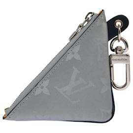 Louis Vuitton-LOUIS VUITTON Monogram satellite Porte Cles Charm Silver MP2217 LV Auth 93701A-Silvery