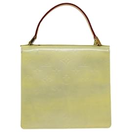 Louis Vuitton-LOUIS VUITTON Monogram Vernis Spring Street Hand Bag Gris M91029 LV Auth ep5954-Grey