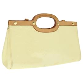 Louis Vuitton-LOUIS VUITTON Monogram Vernis Roxbury Drive Hand Bag Perle M91374 LV Auth 94928-Other