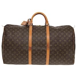 Louis Vuitton-LOUIS VUITTON Monogram Keepall 60 Boston Bag M41422 LV Auth bs18566-Monogram