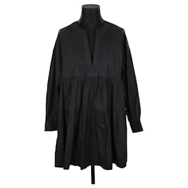 Anine Bing-Cotton dress-Black