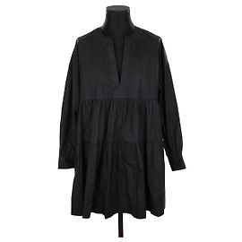 Anine Bing Robe en coton Noir