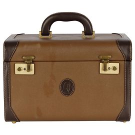 Bolsa de vaidade vintage Trussardi Marrom