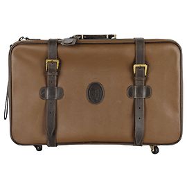 Bagages en cuir vintage Trussardi Marron