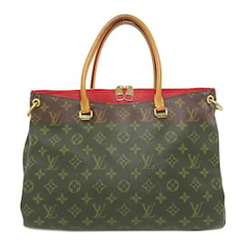 Louis Vuitton-Louis Vuitton Pallas MM Handbag-Fuschia,Monogram