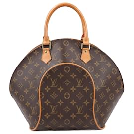 Louis Vuitton-Louis Vuitton Monogram Canvas Ellipse MM Handbag M51126-Brown