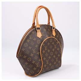 Louis Vuitton-Louis Vuitton Monogram Canvas Ellipse MM Handbag M51126-Brown