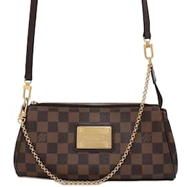 Louis Vuitton-Louis Vuitton Damier Ebene Eva Handbag-Red,Damier ebene