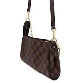 Louis Vuitton-Louis Vuitton Damier Ebene Eva Handbag-Red,Damier ebene