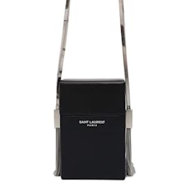 Étui à cigares en cuir noir Yves Saint Laurent Noir
