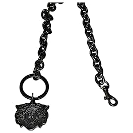 Givenchy-Authentic Givenchy Silver Plated 4G Emblem Key Ring Chain-Silver hardware