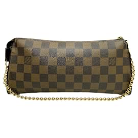 Louis Vuitton-Louis Vuitton Eva Damier Ebene Shoulder Bag-Brown,Damier ebene