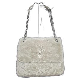 Yves Saint Laurent Bolsa de pele Niki Saint Laurent Verde