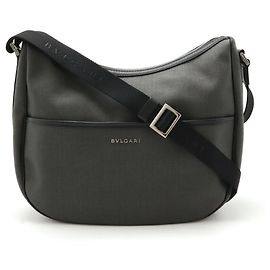 Bulgari Sac à épaule Bvlgari Weekend Noir Gris anthracite