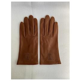 Céline-Gloves-Cognac