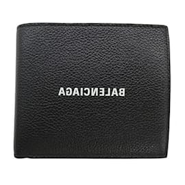 Balenciaga-Balenciaga Men's Bi-fold Wallet-Black