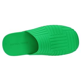 Bottega Veneta-Bottega Veneta rubber mules sandals.-Green