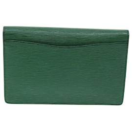 Louis Vuitton-LOUIS VUITTON Epi Montaigne 27 Clutch Bag Green M52654 LV Auth 92924-Green